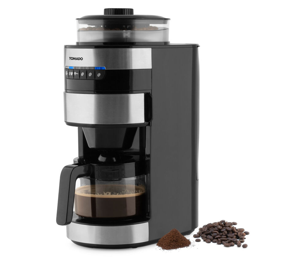 een miljard Spanning botsing Grind & Brew TGB0801S geschikt voor koffiebonen en filterkoffie van Tomado